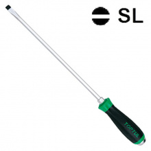 фото анонса Отвертка шлицевая силовая TOPTUL 10x250 (с шестигранником ударная) FALB1025 интернет магазин Metizmarket