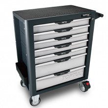 фото анонса Тележка для автосервиса инструментальная TOPTUL (Pro-Plus) 7 секций (серая) TCAL0703 интернет магазин Metizmarket