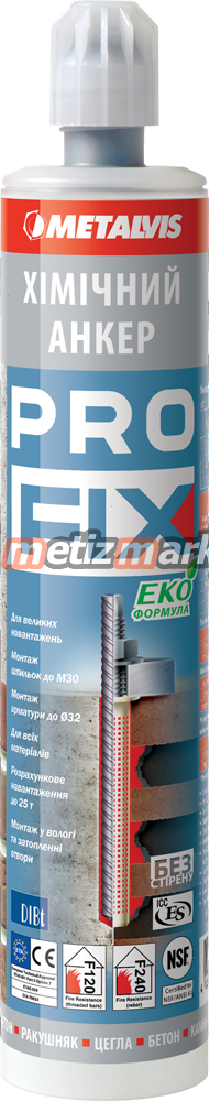 Анкер химический PROFIX 300мл, фото подробное подробное фото анкер химический profix 300мл интернет магазин Metizmarket