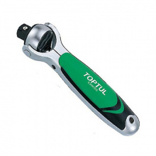 фото анонса Трещотка 1/2" с шарниром (360°) TOPTUL 72 зубца укороченная CJNM1616 интернет магазин Metizmarket