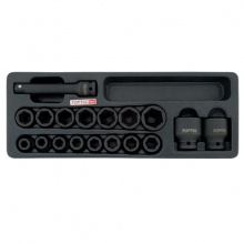 фото анонса Набор головок ударных 1/2" 10-32мм + удлинитель 18ед. (в ложементе) TOPTUL GCAT1807 интернет магазин Metizmarket