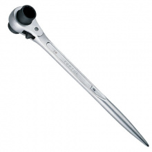 фото анонса Ключ трещоточный силовой с двойной головкой TOPTUL 10x13мм AEAH1013 интернет магазин Metizmarket