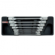 фото анонса Набор ключей торцевых шарнирных 6-19мм 7ед. (в ложементе) TOPTUL GAAT0702 интернет магазин Metizmarket