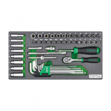 фото анонса Комбинированный набор инструментов 1/4" 50ед. (в ложементе) TOPTUL GEA5004 интернет магазин Metizmarket