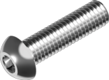 фото анонса Винт полукр. гол. внутр шестигр INBUS М8*20 кл.10.9 (цб) ISO 7380 интернет магазин Metizmarket