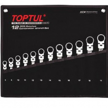 Набор ключей с трещоткой и шарниром комбинированных TOPTUL 12ед. 8-19мм в чехле GPAQ1204 фото анонса фото анонса Набор ключей с трещоткой и шарниром комбинированных TOPTUL 12ед. 8-19мм в чехле GPAQ1204 интернет магазин Metizmarket