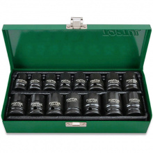 фото анонса Набор ударных головок TOPTUL 1/2" 10-24мм 15ед. GDAD1501 интернет магазин Metizmarket