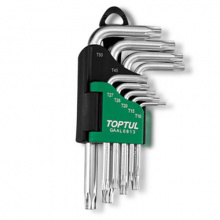 фото анонса Набор ключей TORX Г-обр. TOPTUL T10-T50 9ед. GAAL0913 интернет магазин Metizmarket