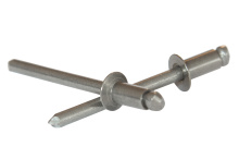 фото анонса Заклепка вытяжная с плоским потайным буртиком DIN7337 4×16 А2  бп интернет магазин Metizmarket