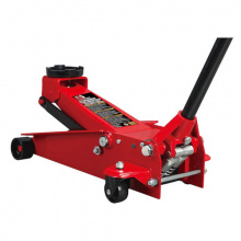 фото анонса Домкрат подкатной 3т с двойной помпой 130-465мм TORIN T830023 интернет магазин Metizmarket