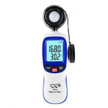 фото анонса Цифровой люксметр + термометр 200000 Lux WINTACT WT81 интернет магазин Metizmarket