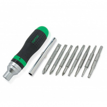 фото анонса Трещоточная отвертка-битодержатель 1/4" TOPTUL 19-в-1 GAAR1002 интернет магазин Metizmarket