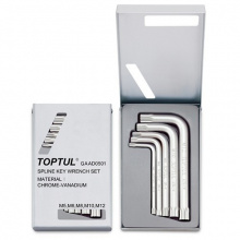 фото анонса Набор ключей SPLINE Г-образных TOPTUL М5-М12 GAAD0501 интернет магазин Metizmarket