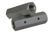 фото анонса Гайка шестигранная с двумя отверстиями DIN 1479 M 6 сталь  цб интернет магазин Metizmarket