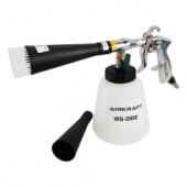 фото анонса Пистолет для химчистки салона автомобиля пневматический (Торнадор) со сменной насадкой-щеткой AIRKRA интернет магазин Metizmarket