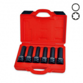 Набор головок длинных ударных 3/4" E18, E20, E22, E24, 17мм, 19мм 6 ед. TOPTUL JGAI0602 фото анонса фото анонса Набор головок длинных ударных 3/4" E18, E20, E22, E24, 17мм, 19мм 6 ед. TOPTUL JGAI0602 интернет магазин Metizmarket