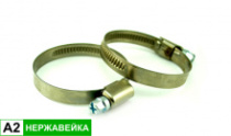 Хомут червячный A2 нерж. 40-60 мм фото анонса фото анонса Хомут червячный A2 нерж. 40-60 мм интернет магазин Metizmarket