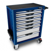фото анонса Тележка для инструментов на колесах TOPTUL (Pro-Plus) 7 секций (синяя) TCAL0704 интернет магазин Metizmarket
