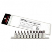 фото анонса Набор головок-бит шестигранников дюймовых TOPTUL 12ед. GAAQ1208 интернет магазин Metizmarket