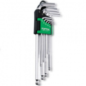 Набор шестигранников дюймовых с шаром TOPTUL 1/16"-3/8" 9ед. GBAL0901 фото анонса фото анонса Набор шестигранников дюймовых с шаром TOPTUL 1/16"-3/8" 9ед. GBAL0901 интернет магазин Metizmarket
