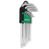 Набор ключей TORX Г-обр. TOPTUL T10-T50 9ед. длинных GAAL0914 фото анонса фото анонса Набор ключей TORX Г-обр. TOPTUL T10-T50 9ед. длинных GAAL0914 интернет магазин Metizmarket