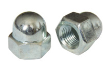 фото анонса Гайка оцинкованная колпачковая с мелким шагом DIN 1587 M16×1,5 сталь 6 цб интернет магазин Metizmarket