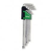 Г-образные ключи TORX TOPTUL T10-T50 9ед. супердлинные с отверстием GAAL0915 фото анонса фото анонса Г-образные ключи TORX TOPTUL T10-T50 9ед. супердлинные с отверстием GAAL0915 интернет магазин Metizmarket