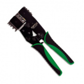 фото анонса Клещи для обжима и зачистки проводов трещоточные 2 в 1 TOPTUL DKCA2222 интернет магазин Metizmarket
