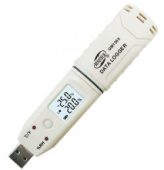 фото анонса Регистратор влажности и температуры (даталоггер) USB, 0-100%, -30-80°C BENETECH GM1365 интернет магазин Metizmarket