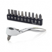 фото анонса Набор биты + трещотка TOPTUL 1/4" 12ед. GAAR1201 интернет магазин Metizmarket