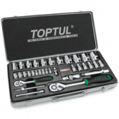 фото анонса Набор головок с трещоткой TOPTUL 1/4", 1/2" 34ед. GCAD3401 интернет магазин Metizmarket