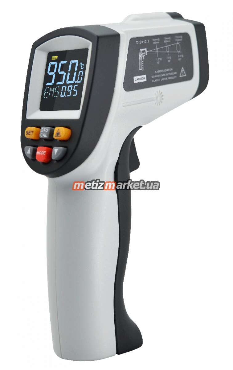 подробное фото бесконтактный термометр (пирометр) -50-950°c benetech gt950 интернет магазин Metizmarket