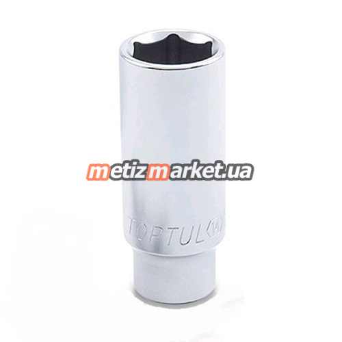 подробное фото Головка 6-гранная длинная toptul 1/2" 13 мм baee1613 интернет магазин Metizmarket