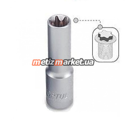 подробное фото головка-звездочка длинная toptul 1/4" e8 baeh0808 интернет магазин Metizmarket