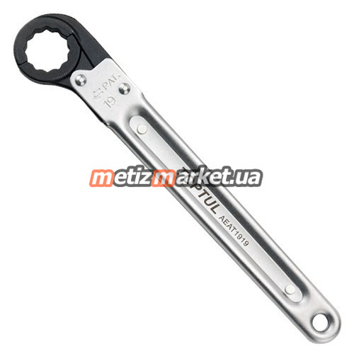 подробное фото ключ накидной с трещеткой раскрывающийся toptul 10мм aeat1010 интернет магазин Metizmarket