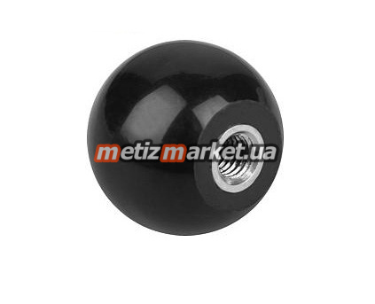 подробное фото сферическая ручка с резьбовой вставкой din 319 e m 6×20 сталь  цб интернет магазин Metizmarket