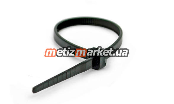 подробное фото стяжка кабельная нейлон черная 450 х 4,8, (100шт) интернет магазин Metizmarket