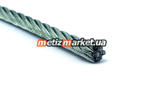 подробное фото трос стальной (6x12) 10,0 мм интернет магазин Metizmarket