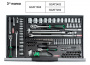 подробное фото тележка с набором инструментов для сто toptul (pro-line) 7 секций 229 ед. gcaj0014 интернет магазин Metizmarket